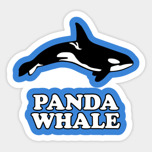 Panda Whale T-Shirt Sticker